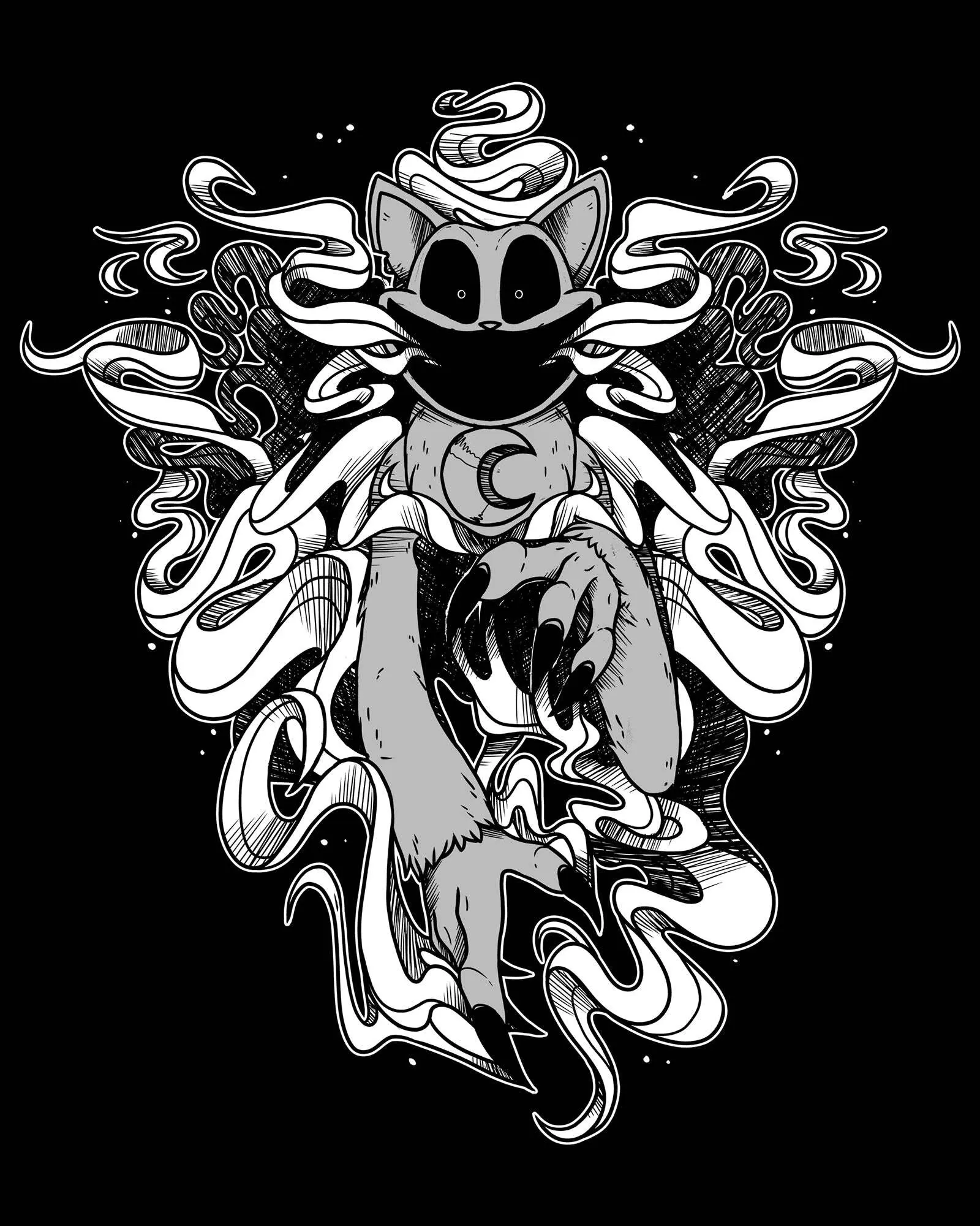 Monster CatNap Drawstring Hoodie - Image 3