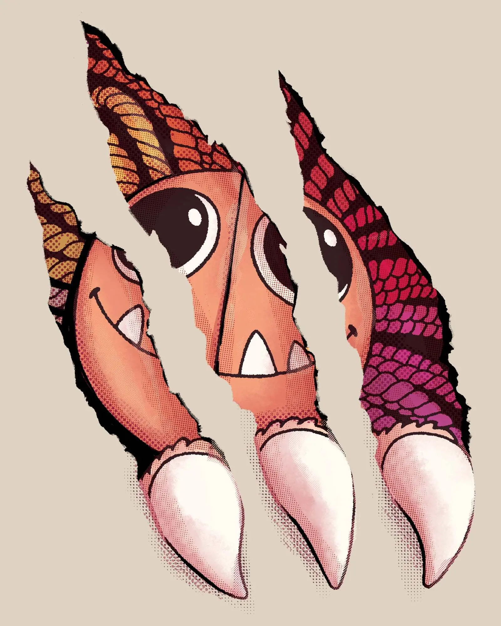 Yarnaby Claw Scratch Tee - Image 2