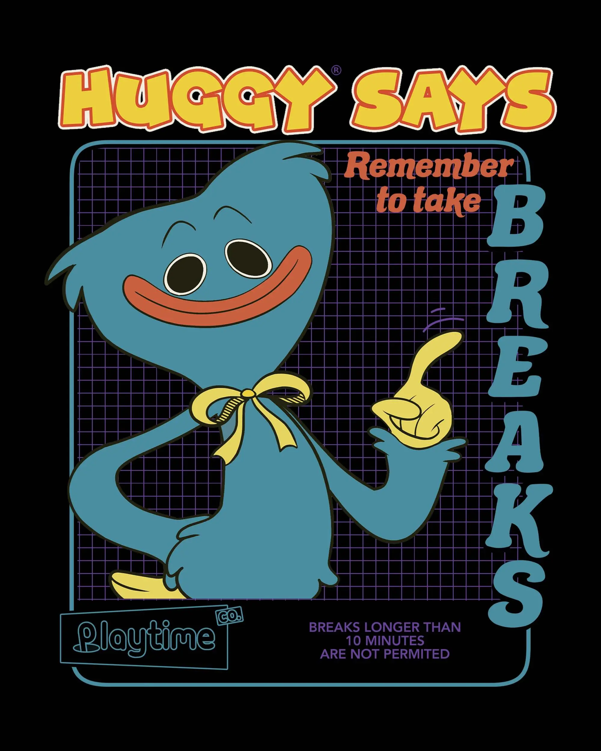 Huggy Wuggy "Huggy Says" Tee - Image 2